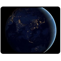 Global Night Fleece Blanket (medium)  by trendistuff