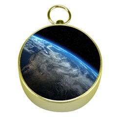 Earth Orbit Gold Compasses by trendistuff