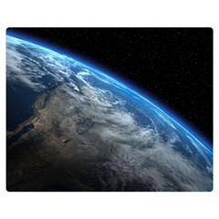 Earth Orbit Double Sided Flano Blanket (medium)  by trendistuff