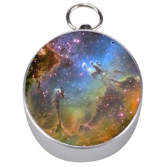 Eagle Nebula Silver Compasses by trendistuff