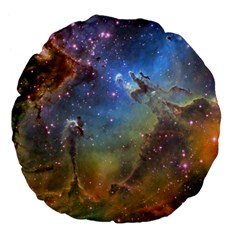 Eagle Nebula Large 18  Premium Flano Round Cushions by trendistuff