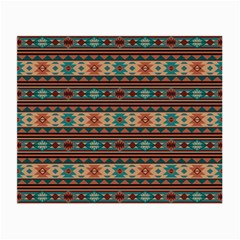 Southwest Design Turquoise And Terracotta Small Glasses Cloth (2-side)