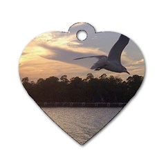 Intercoastal Seagulls 4 Dog Tag Heart (two Sides)