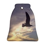 Fly Seagull Bell Ornament (2 Sides) Back