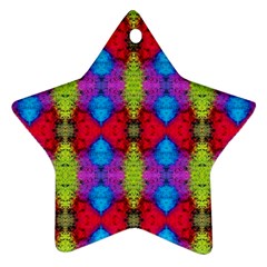 Colorful Painting Goa Pattern Ornament (Star) 