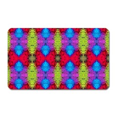 Colorful Painting Goa Pattern Magnet (Rectangular)