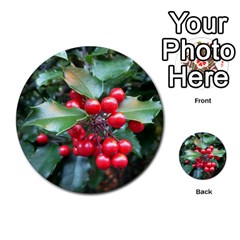 Holly 1 Multi-purpose Cards (round) 