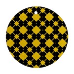 Connected rhombus pattern			Ornament (Round) Front