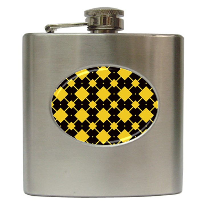 Connected rhombus pattern			Hip Flask (6 oz)