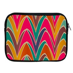 Bended Shapes In Retro Colors			apple Ipad 2/3/4 Zipper Case by LalyLauraFLM