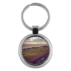 Playa Verde Coast In Montevideo Uruguay Key Chains (round)  by dflcprints
