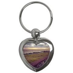 Playa Verde Coast In Montevideo Uruguay Key Chains (heart)  by dflcprints