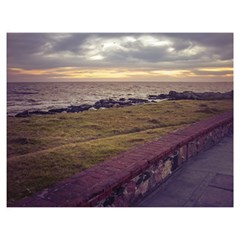 Playa Verde Coast In Montevideo Uruguay Double Sided Flano Blanket (medium)  by dflcprints