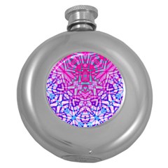 Ethnic Tribal Pattern G327 Round Hip Flask (5 oz)