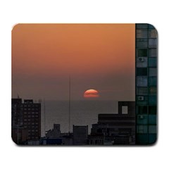 Aerial View Of Sunset At The River In Montevideo Uruguay Large Mousepads by dflcprints