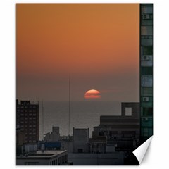 Aerial View Of Sunset At The River In Montevideo Uruguay Canvas 8  X 10  by dflcprints