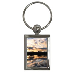 Sun Reflected On Lake Key Chains (rectangle)  by trendistuff