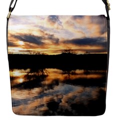 Sun Reflected On Lake Flap Messenger Bag (s) by trendistuff