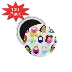 Disney Ladies 1 75  Magnets (100 Pack) 