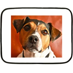 Jack Russell Terrier Double Sided Fleece Blanket (mini)  by Rowdyjrt