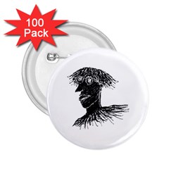 Cool Young Long Hair Man With Glasses 2 25  Buttons (100 Pack)  by dflcprints