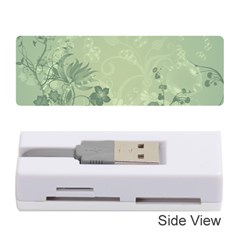 Wonderful Flowers In Soft Green Colors Memory Card Reader (stick)  by FantasyWorld7