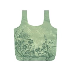 Wonderful Flowers In Soft Green Colors Full Print Recycle Bags (s)  by FantasyWorld7