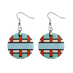 Vertical And Horizontal Rectangles			1  Button Earrings by LalyLauraFLM