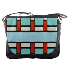 Vertical And Horizontal Rectangles			messenger Bag by LalyLauraFLM