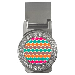 Colorful Chevrons Pattern			money Clip (cz) by LalyLauraFLM