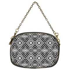 Black White Diamond Pattern Chain Purses (Two Sides) 