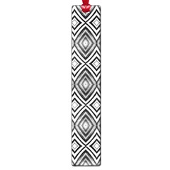 Black White Diamond Pattern Large Book Marks