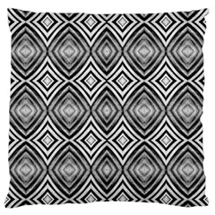 Black White Diamond Pattern Standard Flano Cushion Cases (One Side) 