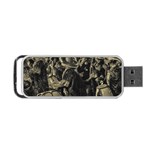 Group Of Candombe Drummers At Carnival Parade Of Uruguay Portable USB Flash (One Side) Front