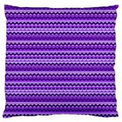 Purple Tribal Pattern Large Cushion Cases (one Side)  by KirstenStar