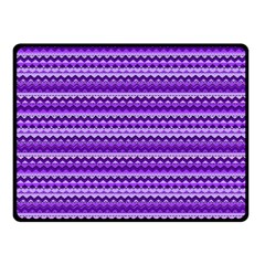 Purple Tribal Pattern Double Sided Fleece Blanket (small)  by KirstenStar