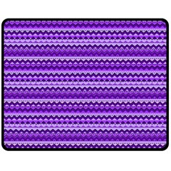 Purple Tribal Pattern Double Sided Fleece Blanket (medium)  by KirstenStar