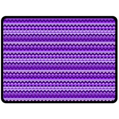 Purple Tribal Pattern Double Sided Fleece Blanket (large)  by KirstenStar