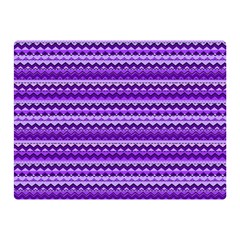 Purple Tribal Pattern Double Sided Flano Blanket (mini)  by KirstenStar