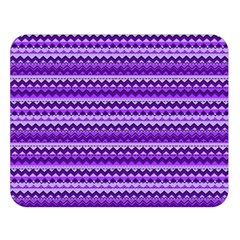 Purple Tribal Pattern Double Sided Flano Blanket (large)  by KirstenStar