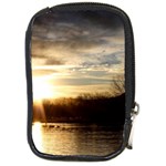 SETTING SUN AT LAKE Compact Camera Cases Front