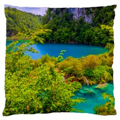 Plitvice, Croatia Standard Flano Cushion Cases (one Side)  by trendistuff