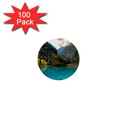 Jiuzhaigou Valley 3 1  Mini Buttons (100 Pack)  by trendistuff