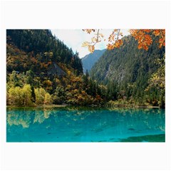 Jiuzhaigou Valley 3 Large Glasses Cloth (2-side) by trendistuff