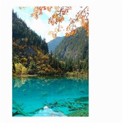 Jiuzhaigou Valley 3 Small Garden Flag (two Sides) by trendistuff