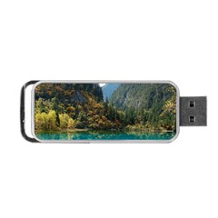 Jiuzhaigou Valley 3 Portable Usb Flash (two Sides) by trendistuff