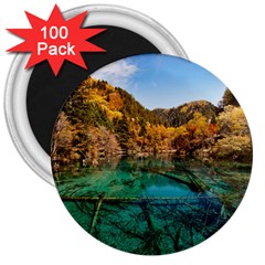 Jiuzhaigou Valley 1 3  Magnets (100 Pack) by trendistuff