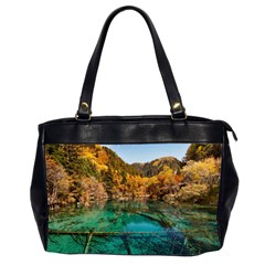 Jiuzhaigou Valley 1 Office Handbags (2 Sides)  by trendistuff