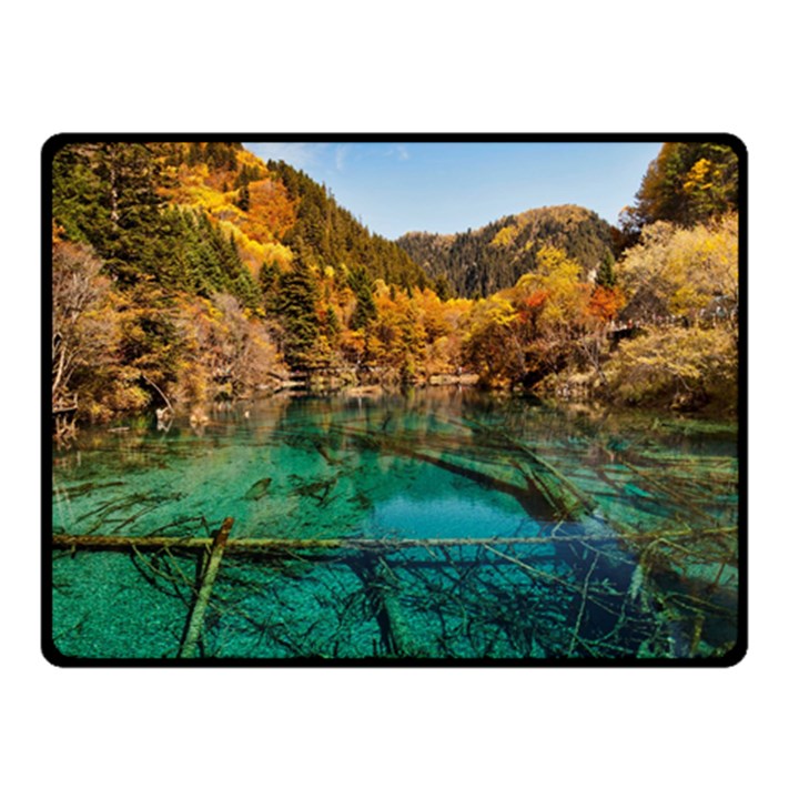 JIUZHAIGOU VALLEY 1 Fleece Blanket (Small)