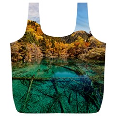 Jiuzhaigou Valley 1 Full Print Recycle Bags (l)  by trendistuff